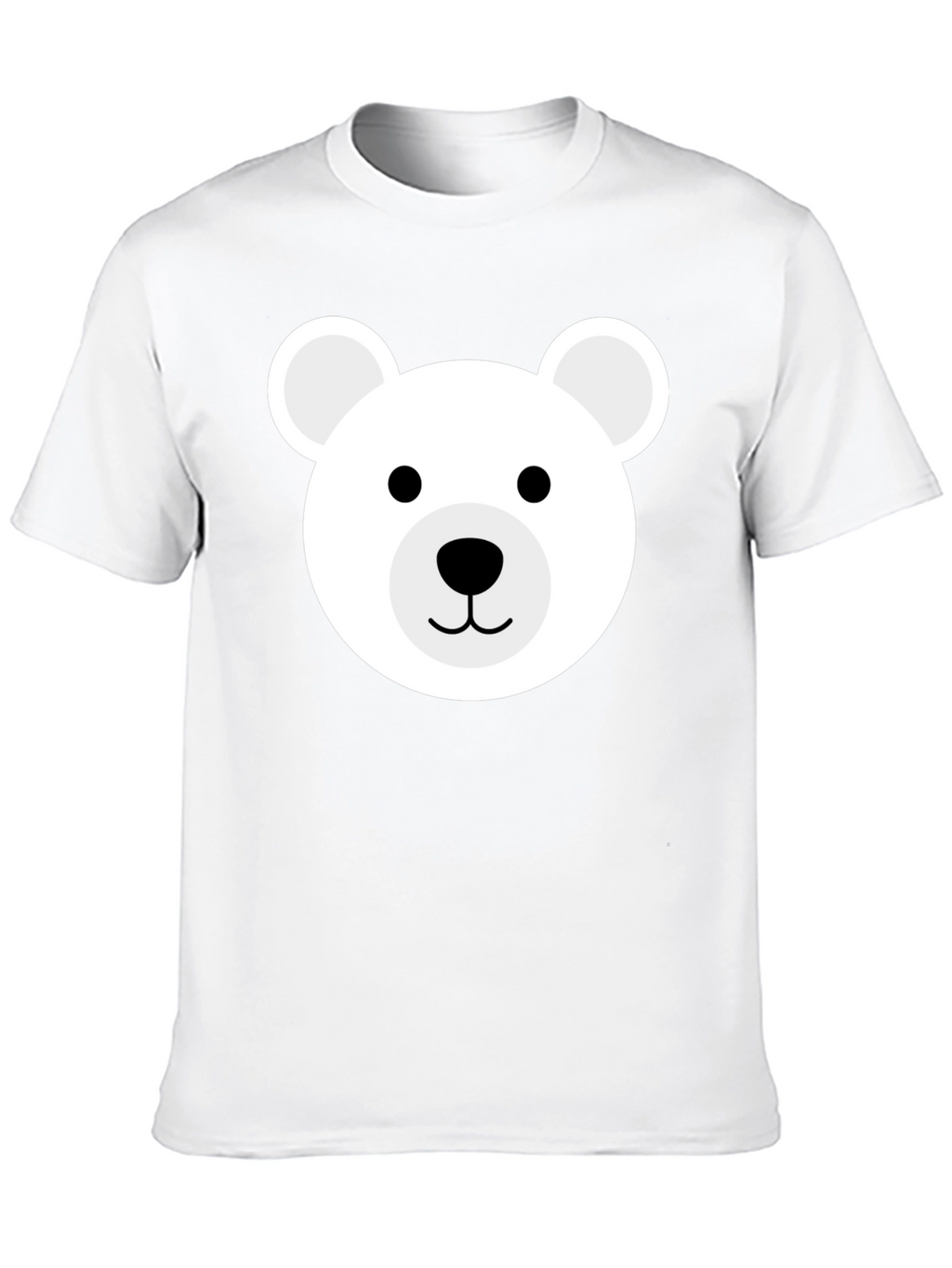 Cute Bear Graphic Black T-Shirt