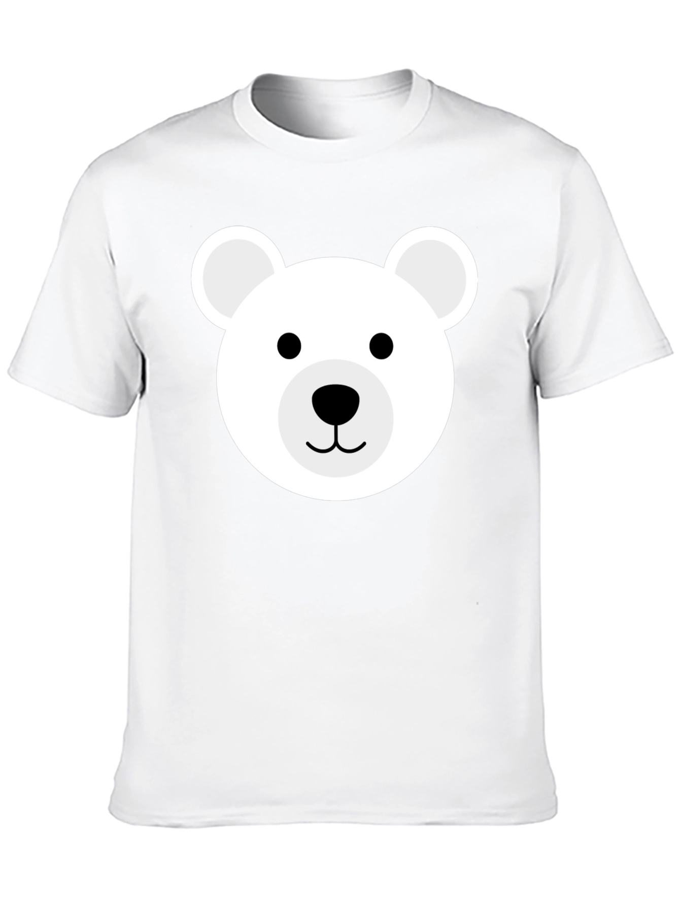 Cute Bear Graphic Black T-Shirt