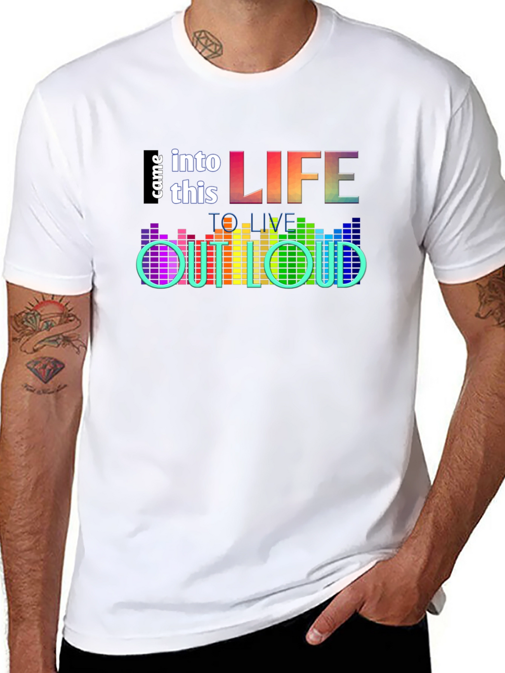Live Out Loud Graphic T-Shirt - Black