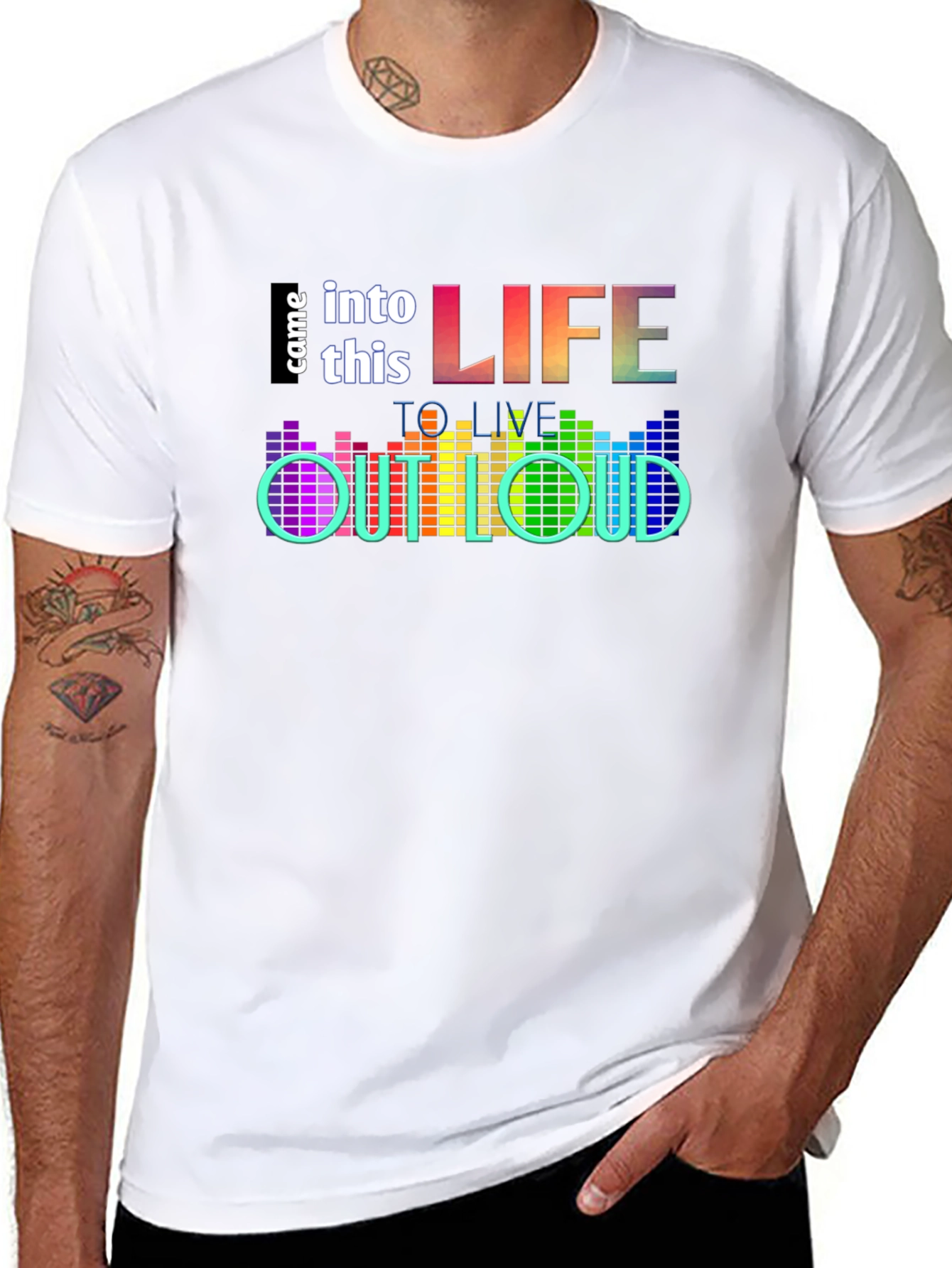Live Out Loud Graphic T-Shirt - Black