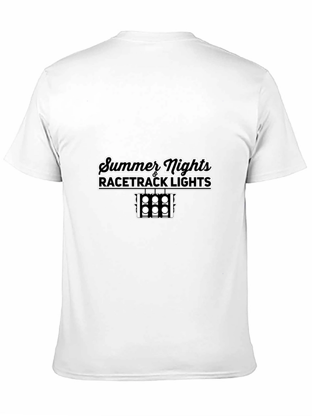 Summer Nights Racetrack Lights Black T-Shirt