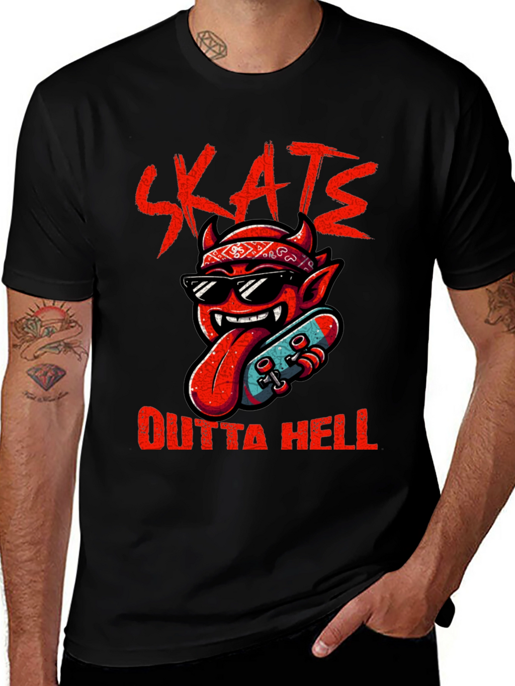 Skate Outta Hell Graphic Tee