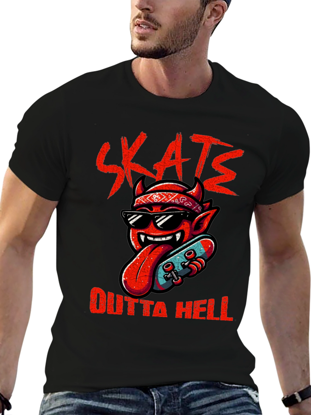 Skate Outta Hell Graphic Tee