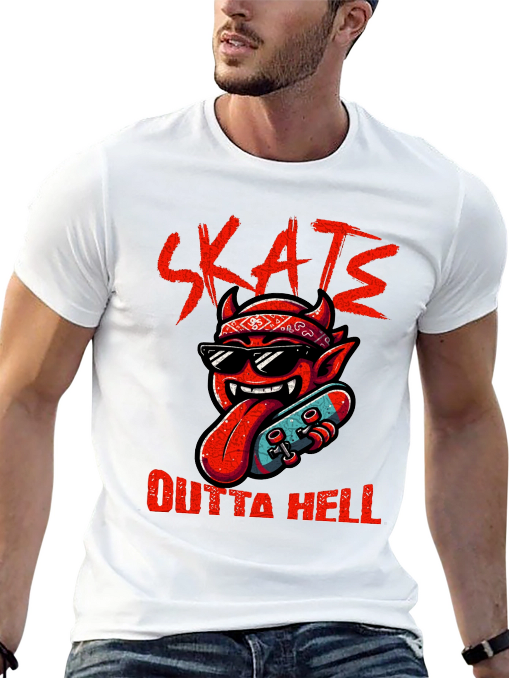 Skate Outta Hell Graphic Tee