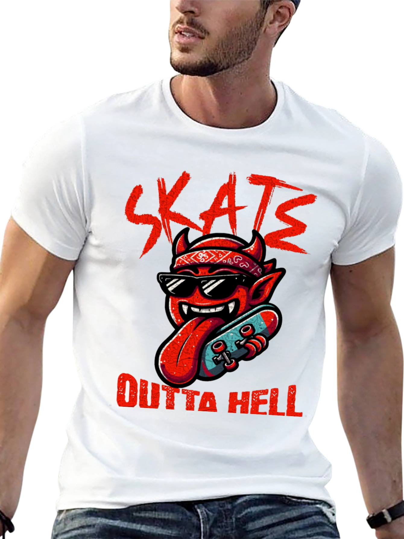 Skate Outta Hell Graphic Tee