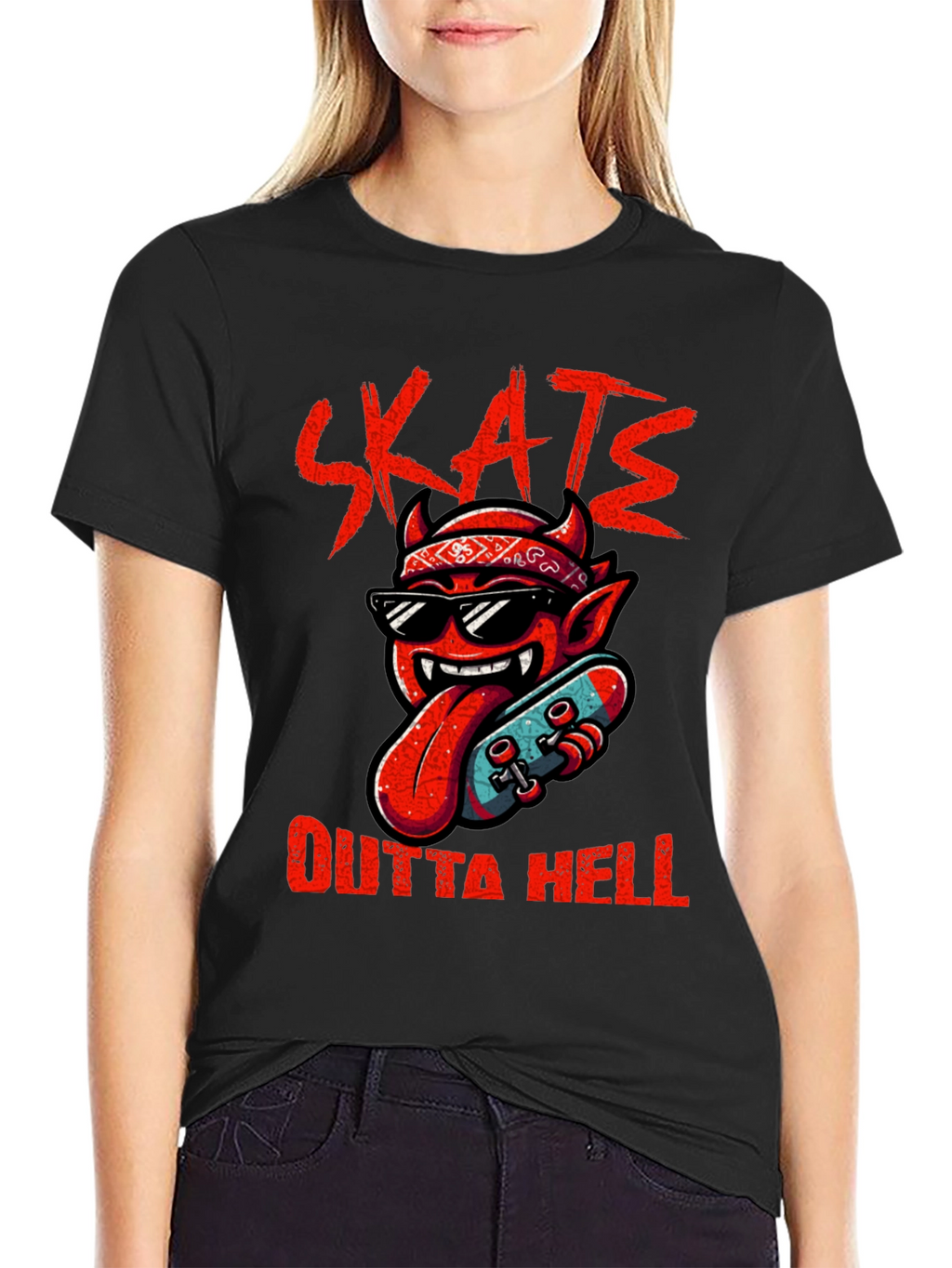 Skate Outta Hell Graphic Tee