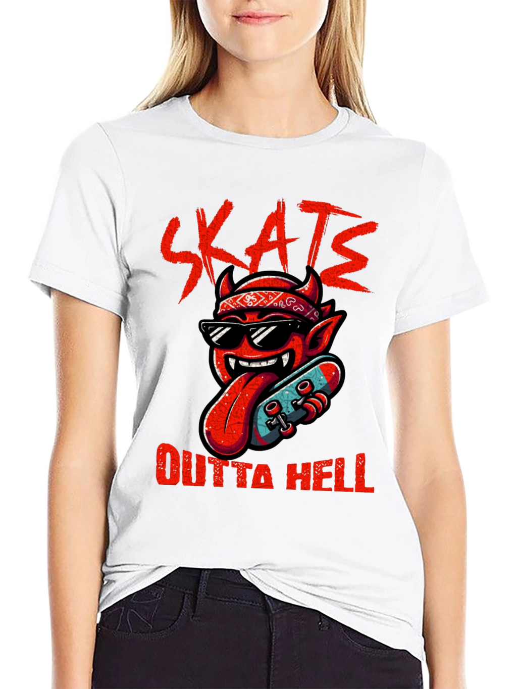 Skate Outta Hell Graphic Tee