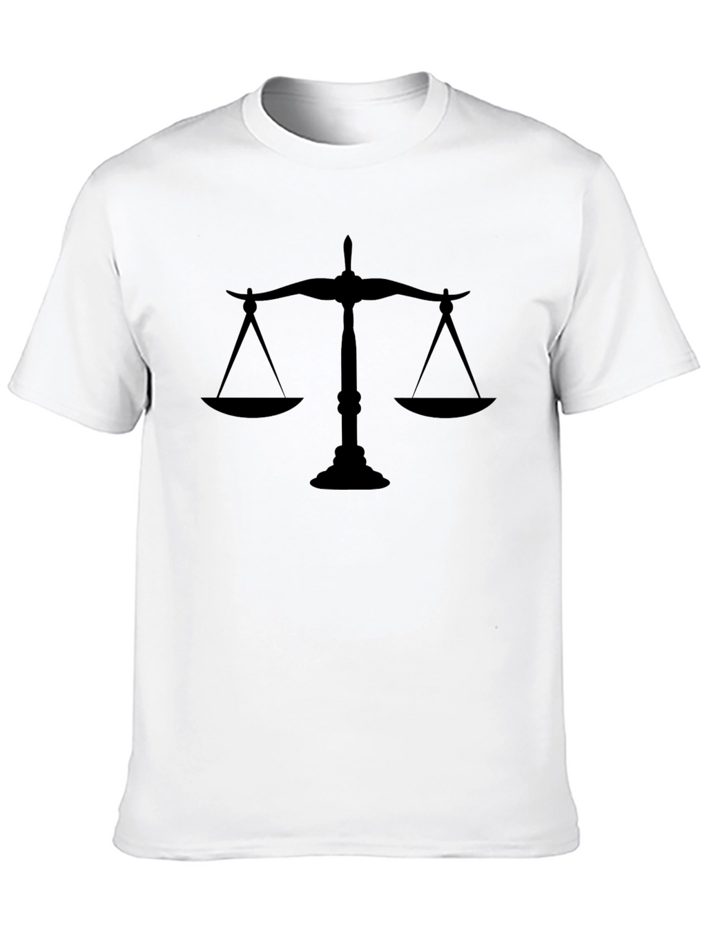 Scales of Justice Black T-Shirt - Law Lawyer Tee