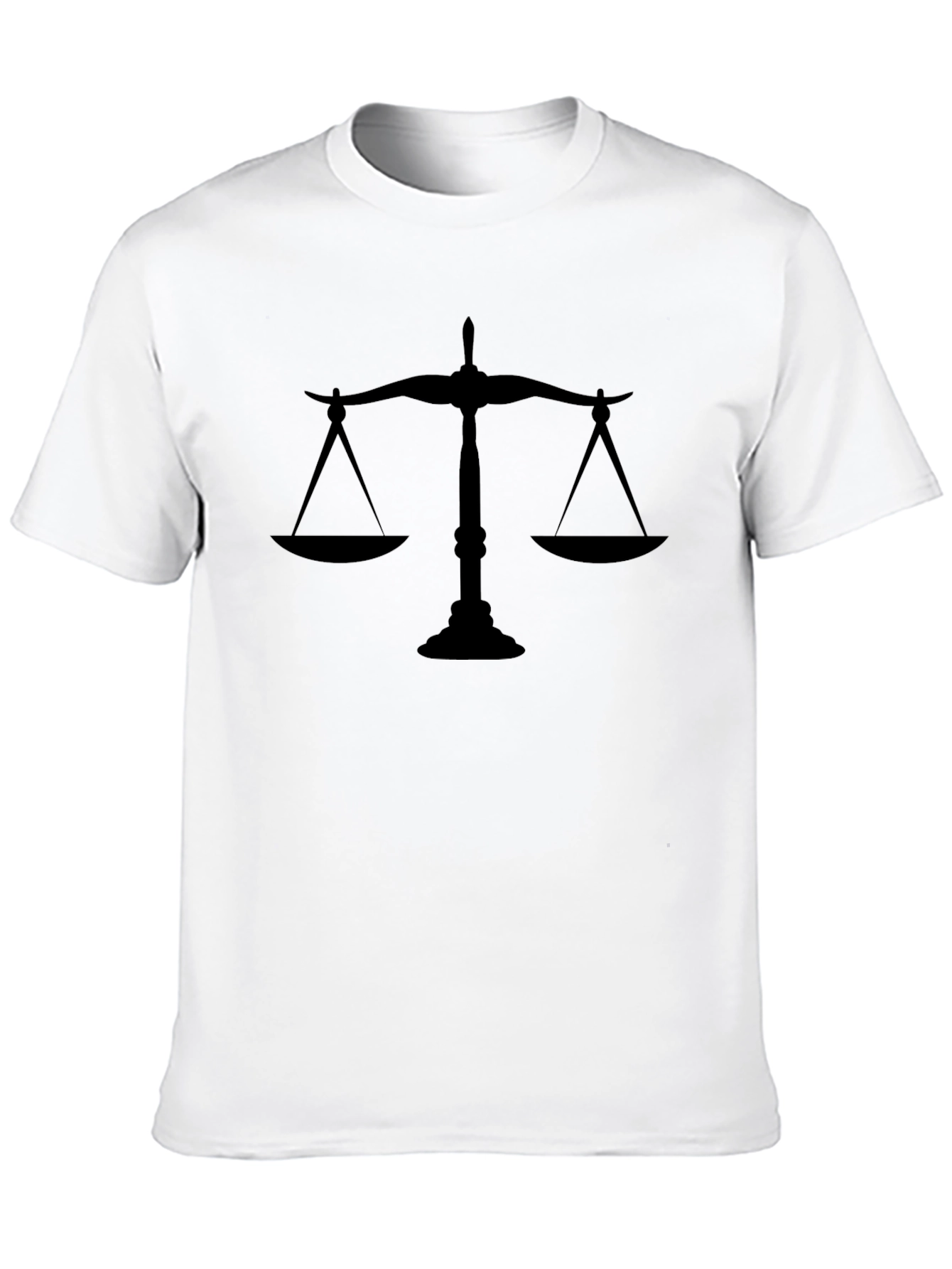 Scales of Justice Black T-Shirt - Law Lawyer Tee