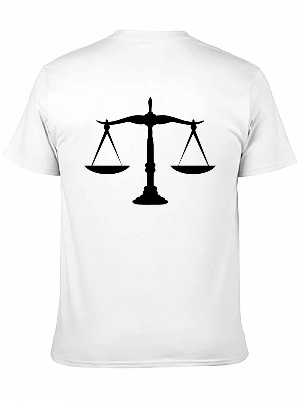 Scales of Justice Black T-Shirt - Law Lawyer Tee