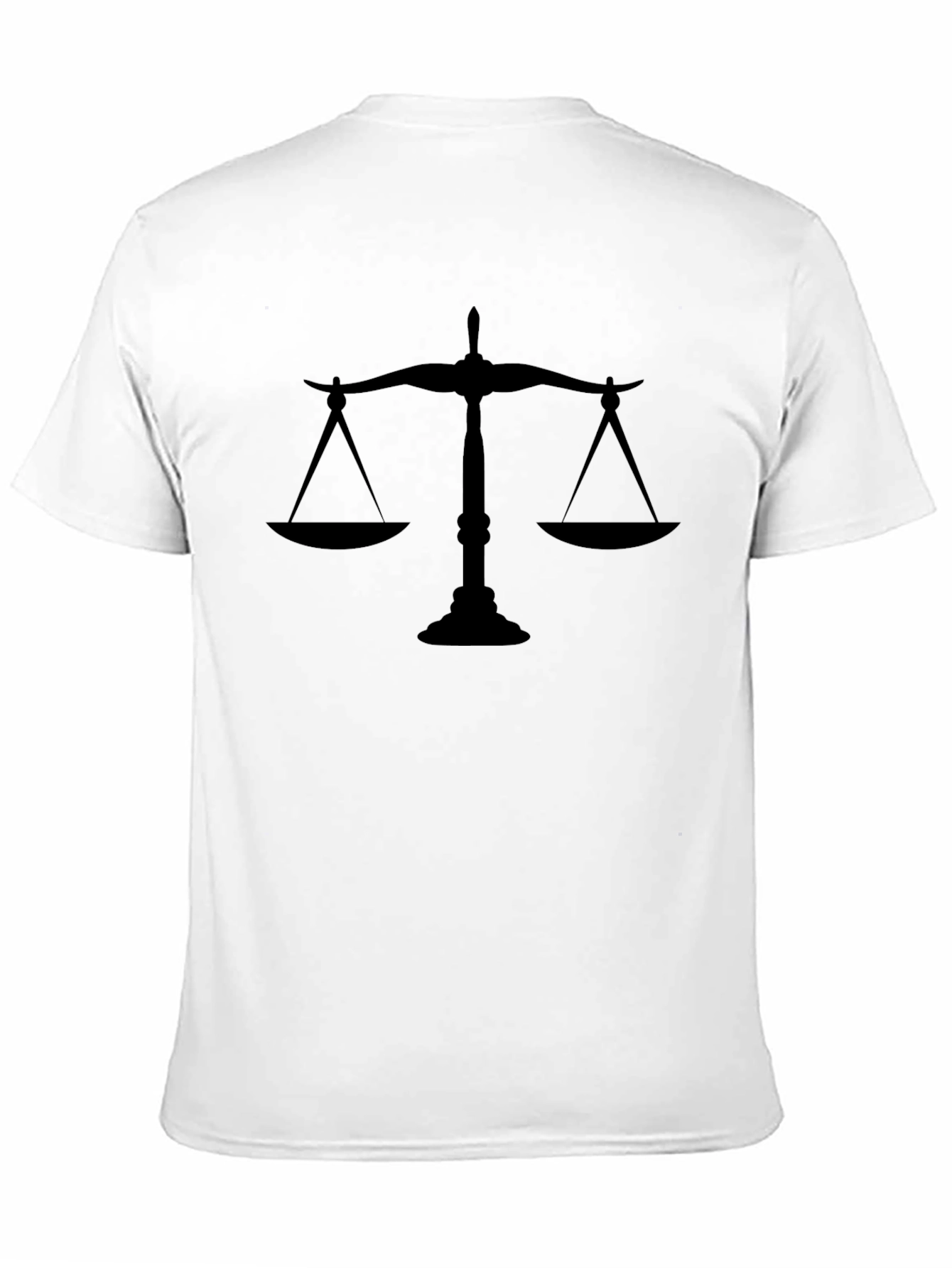 Scales of Justice Black T-Shirt - Law Lawyer Tee