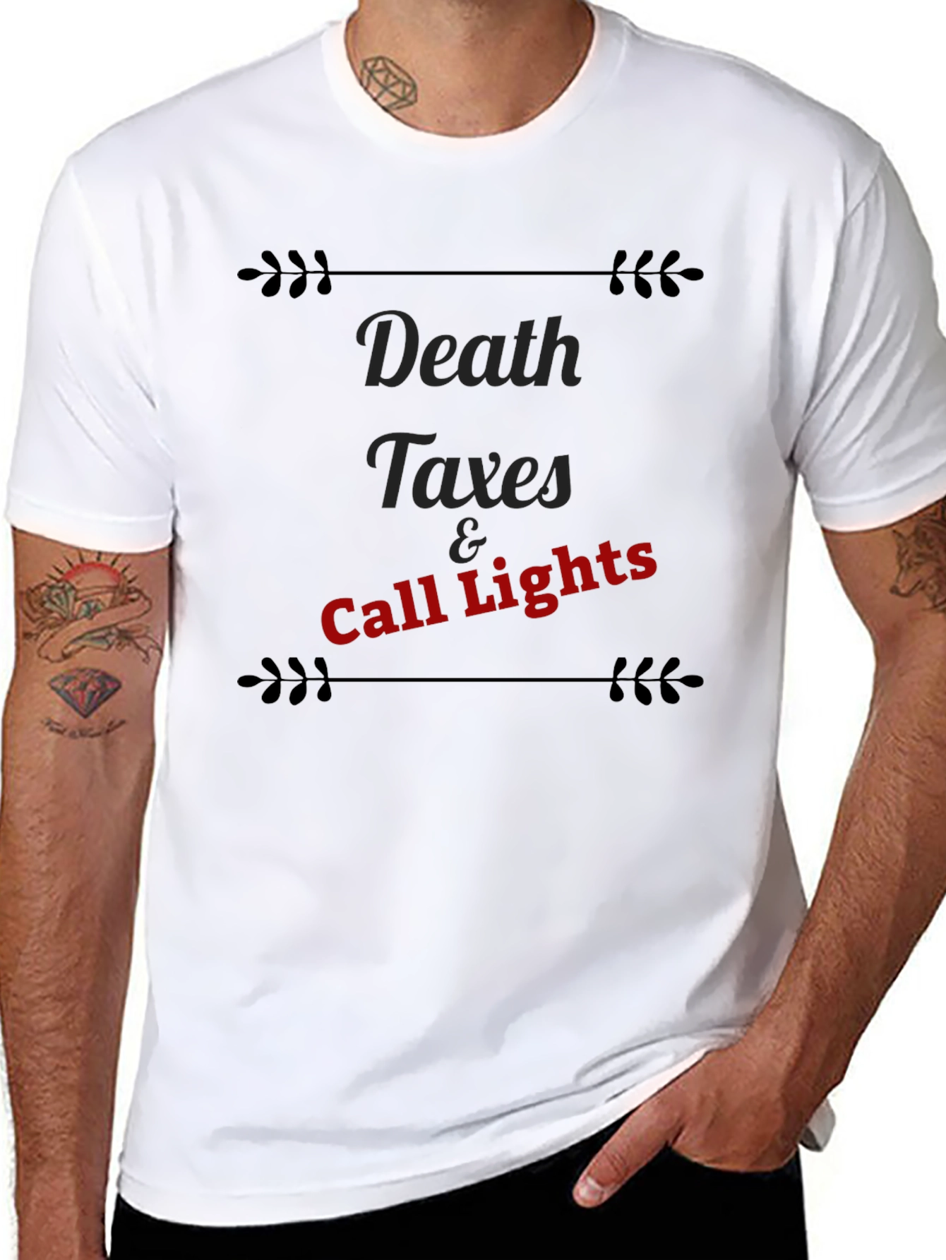 Death Taxes & Call Lights Graphic Tee