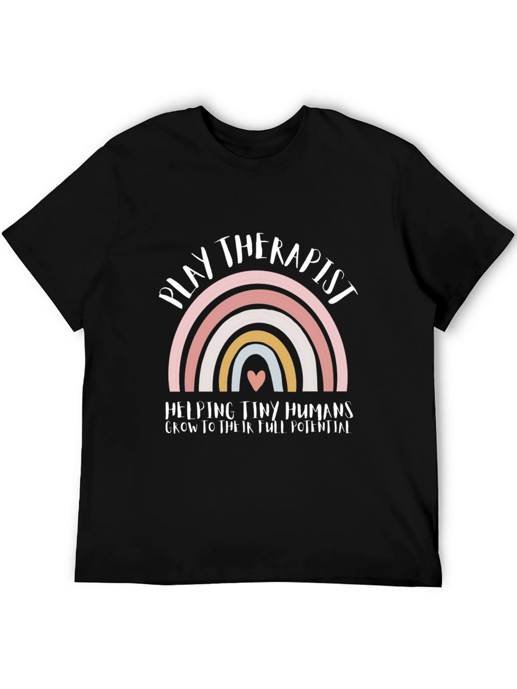 Play Therapist Rainbow Graphic Tee