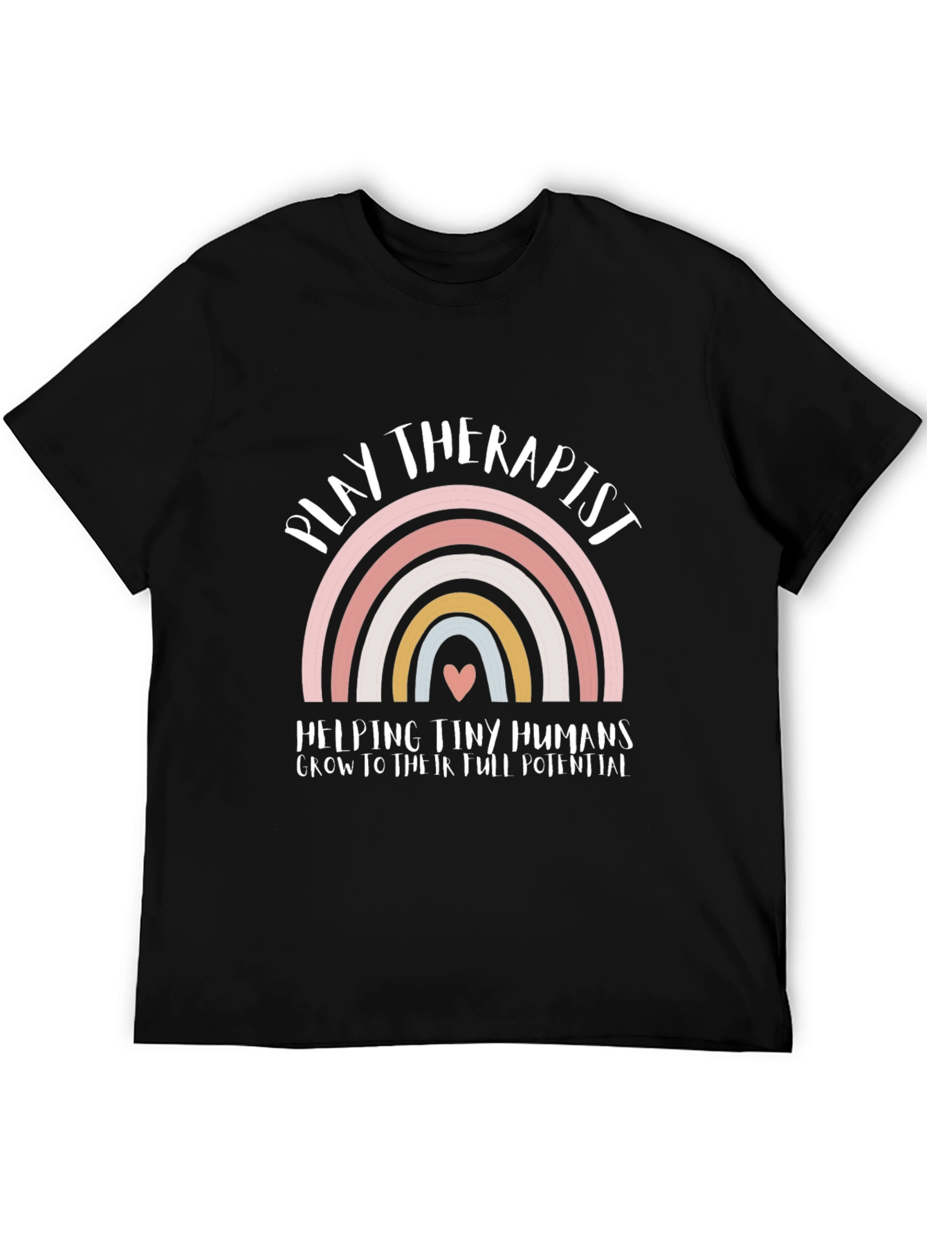 Play Therapist Rainbow Graphic Tee