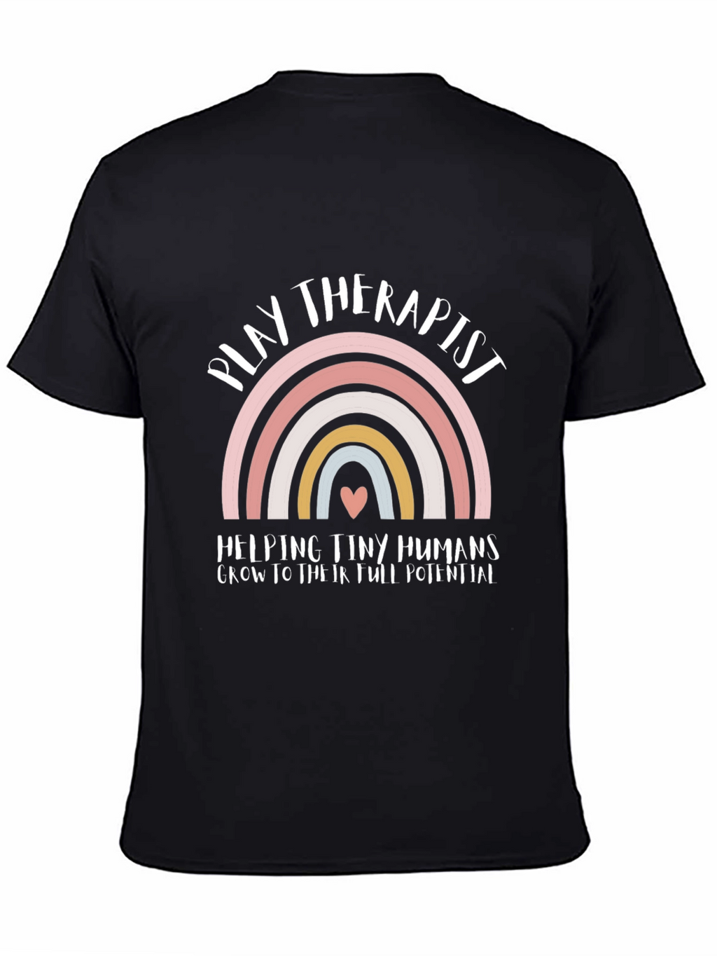 Play Therapist Rainbow Graphic Tee