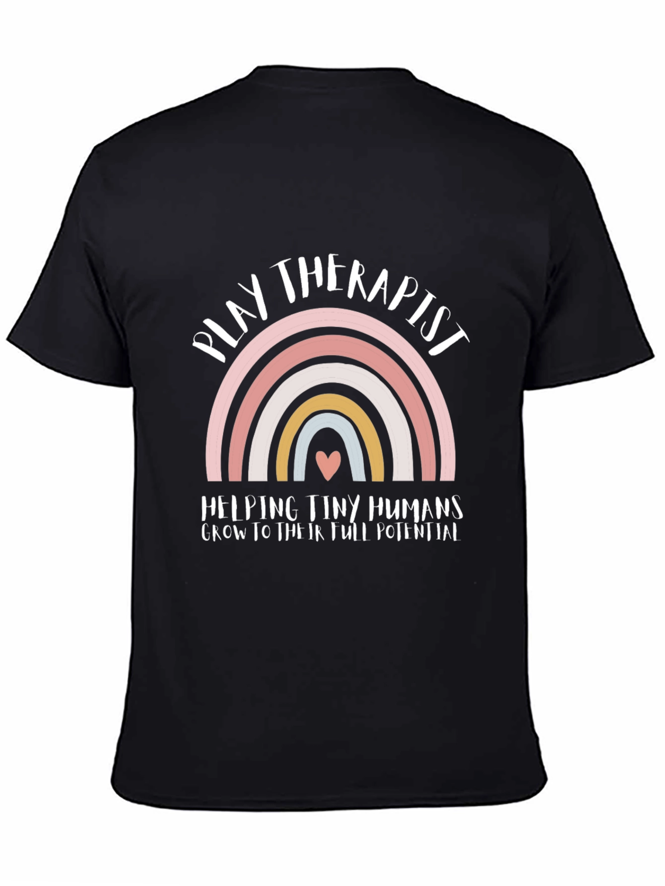 Play Therapist Rainbow Graphic Tee