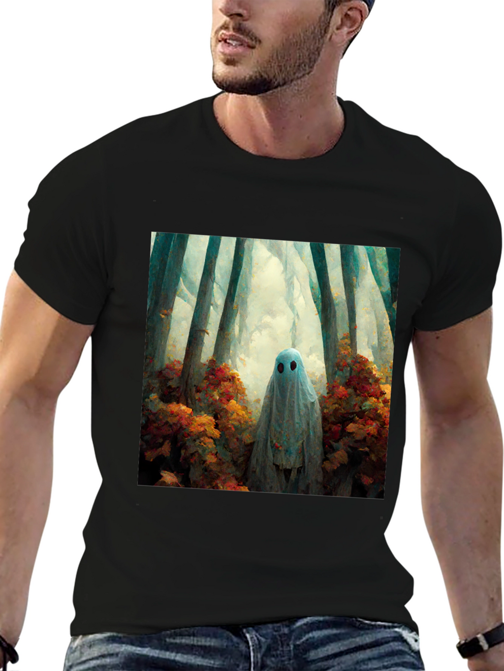 Ghost in the Woods Graphic Tee
