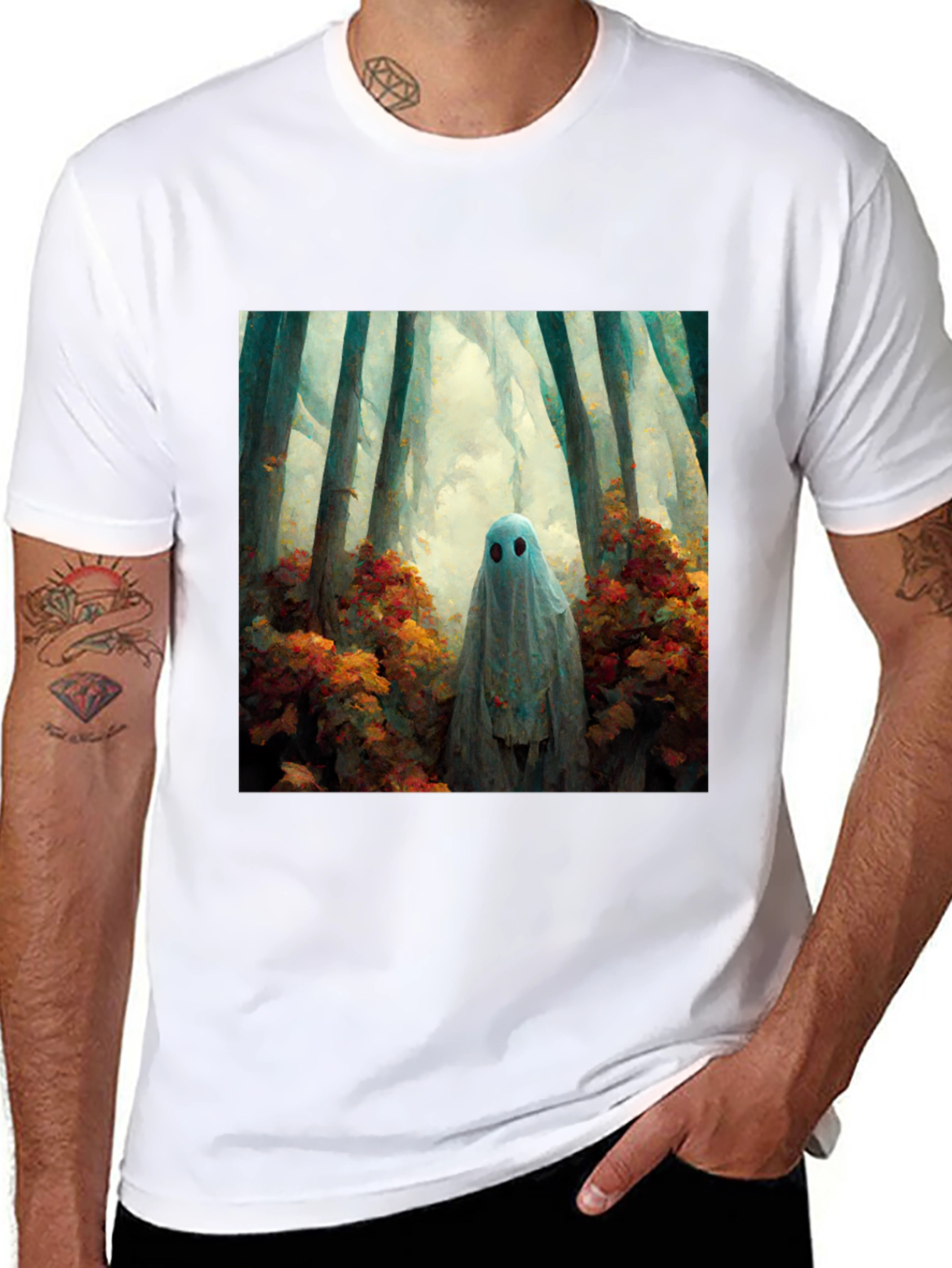 Ghost in the Woods Graphic Tee