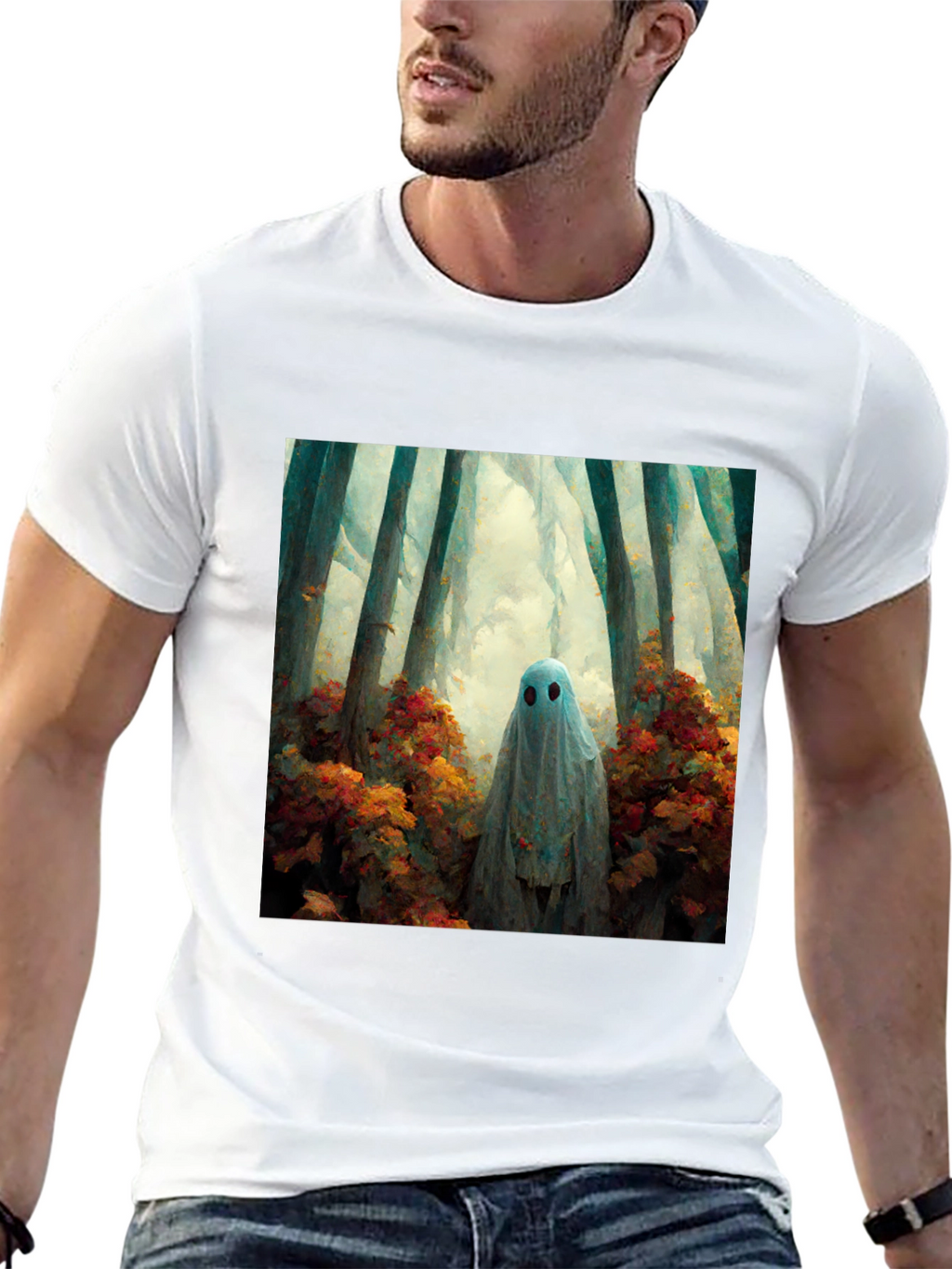 Ghost in the Woods Graphic Tee