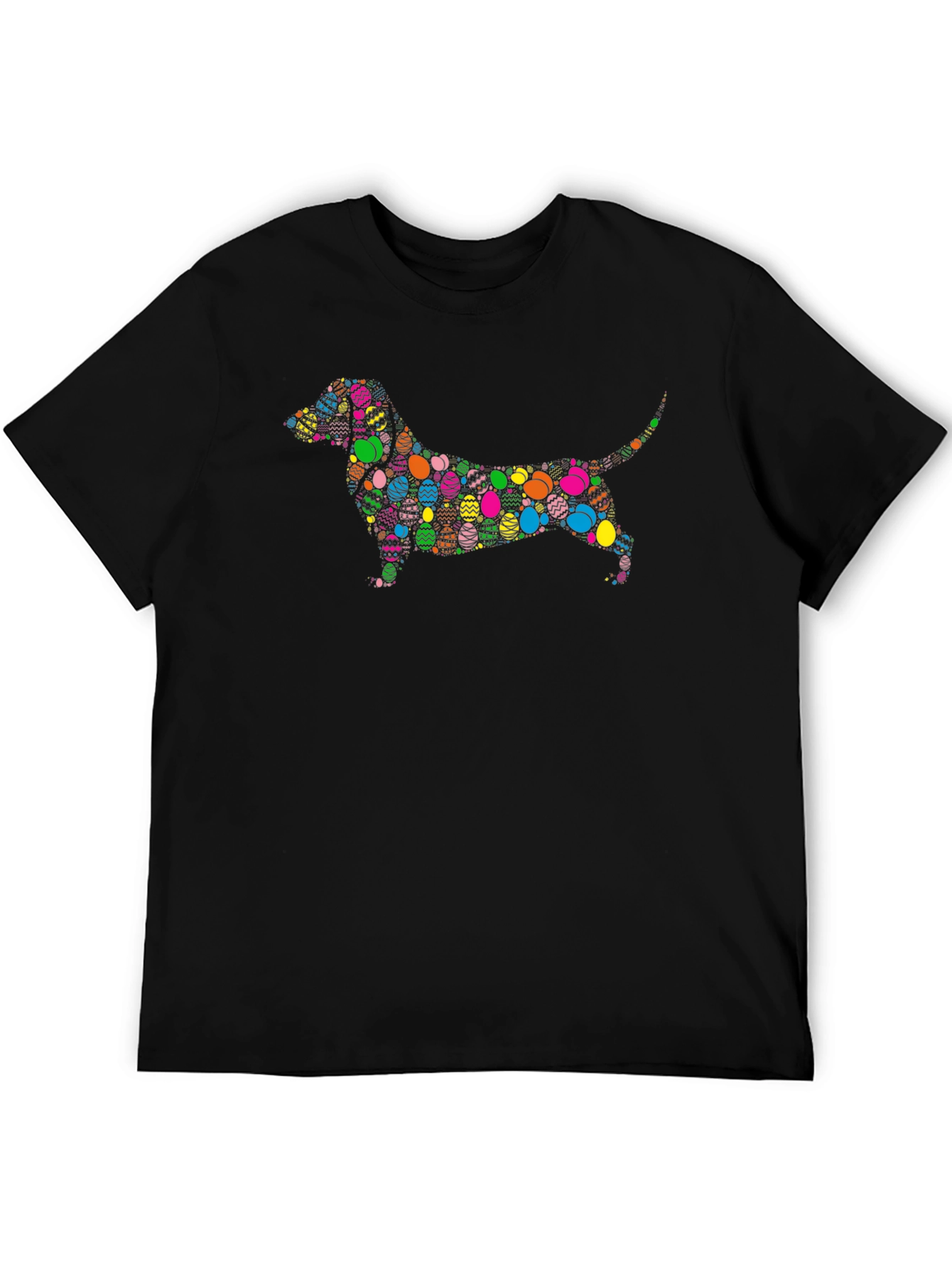 Easter Dachshund Dog T-Shirt - Colorful Egg Design