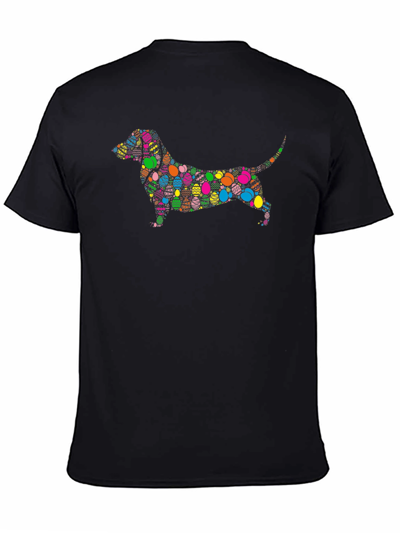 Easter Dachshund Dog T-Shirt - Colorful Egg Design