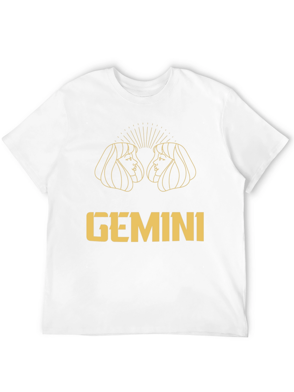 Gemini Zodiac Black Graphic Tee