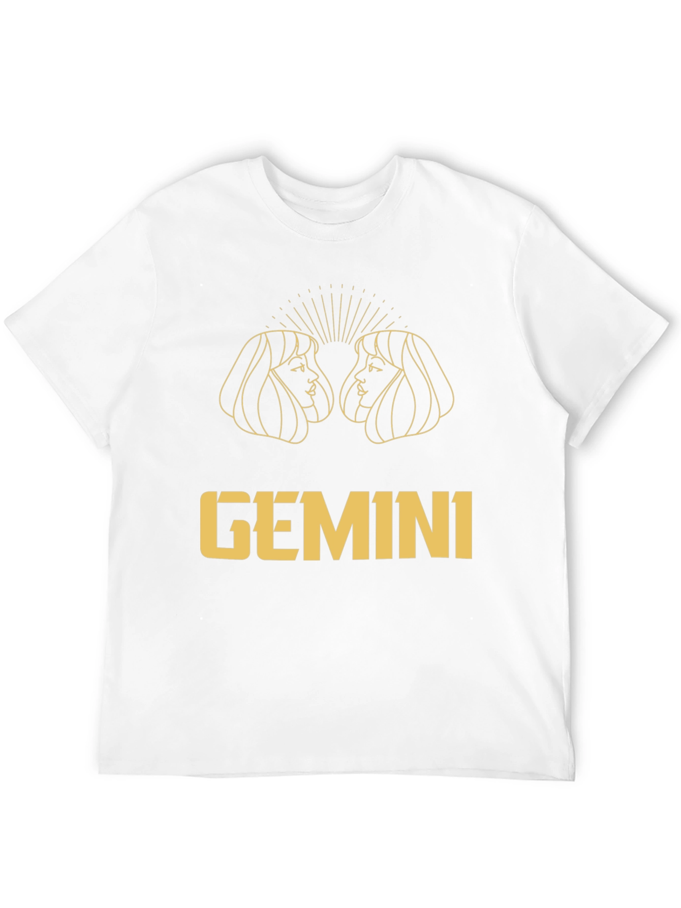 Gemini Zodiac Black Graphic Tee