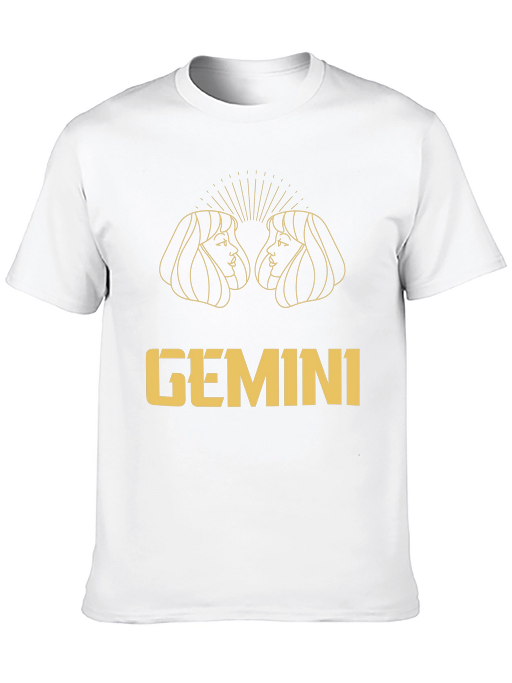 Gemini Zodiac Black Graphic Tee
