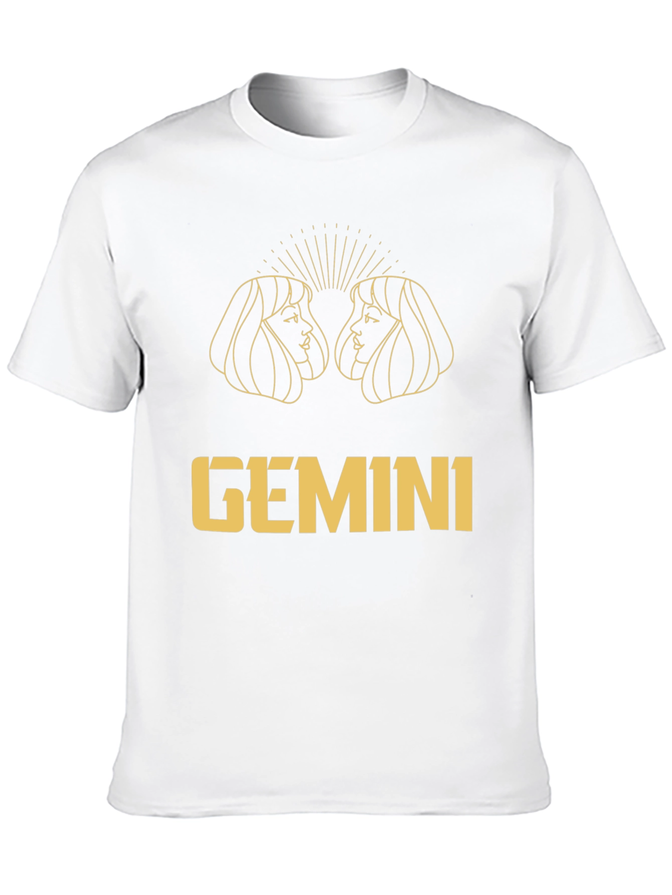 Gemini Zodiac Black Graphic Tee