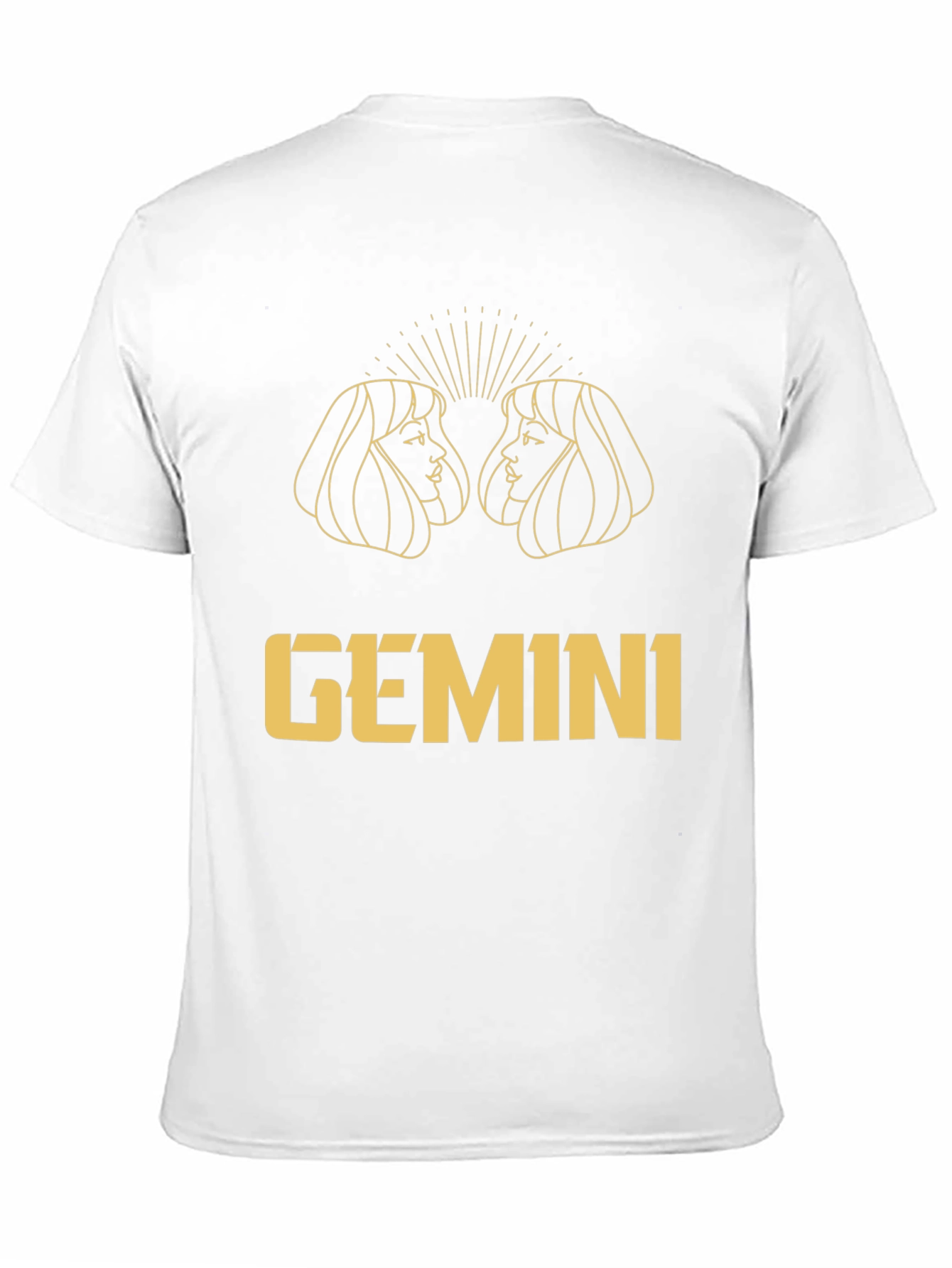Gemini Zodiac Black Graphic Tee