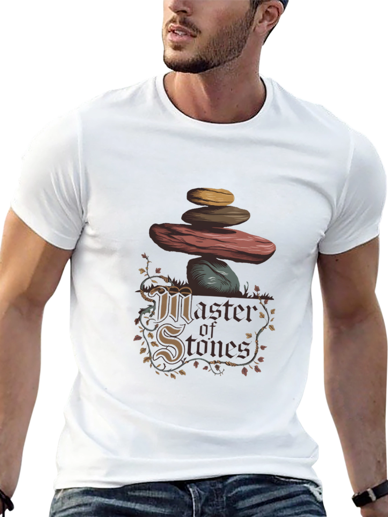 Master of Stones Graphic T-Shirt - Black