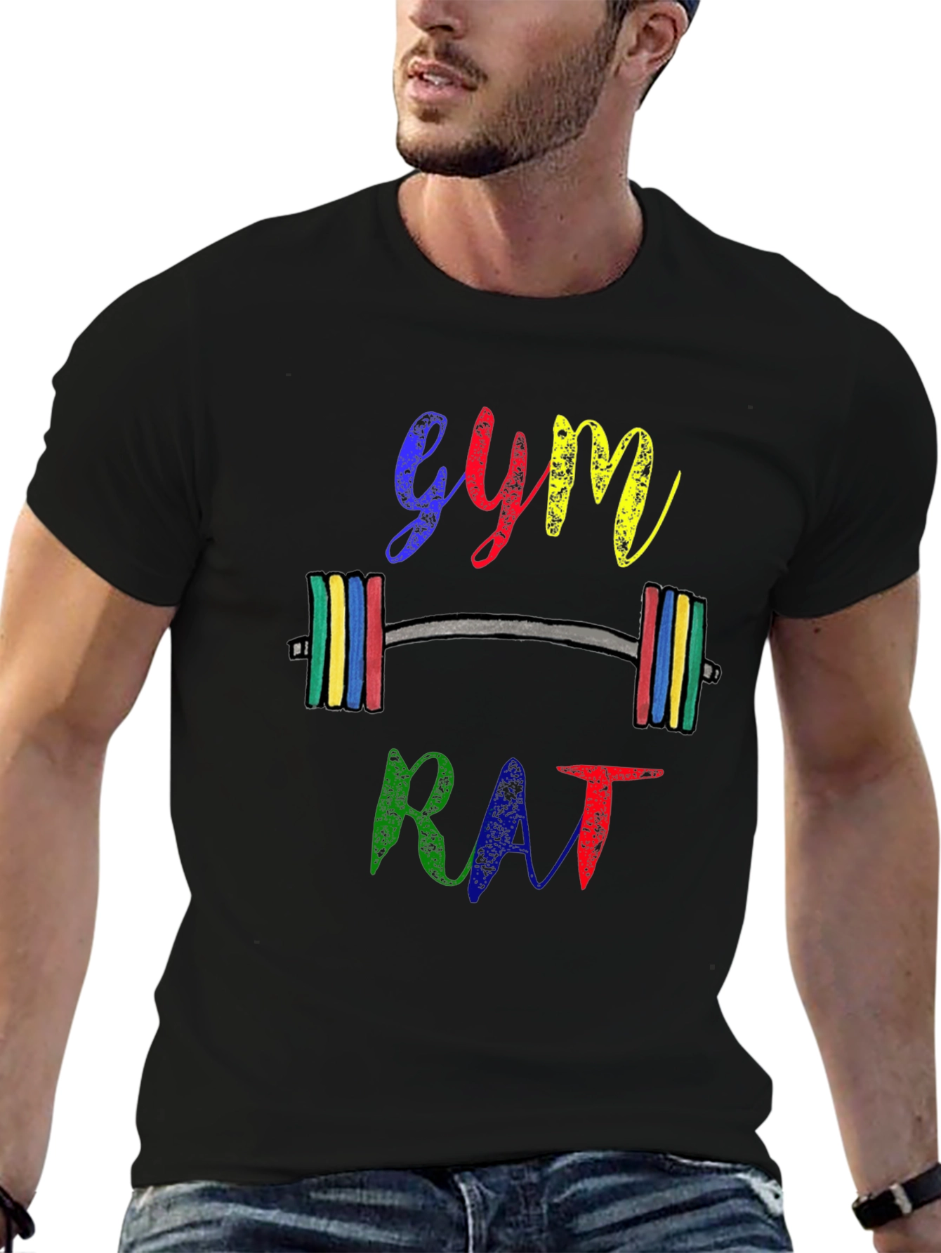 Gym Rat T-Shirt - Colorful Workout Tee