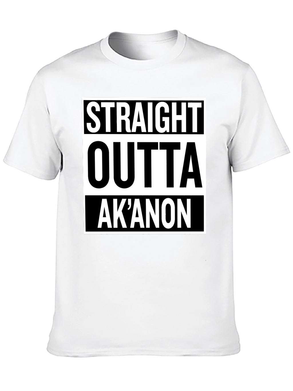 Straight Outta AkAnon T-Shirt - Black Graphic Tee