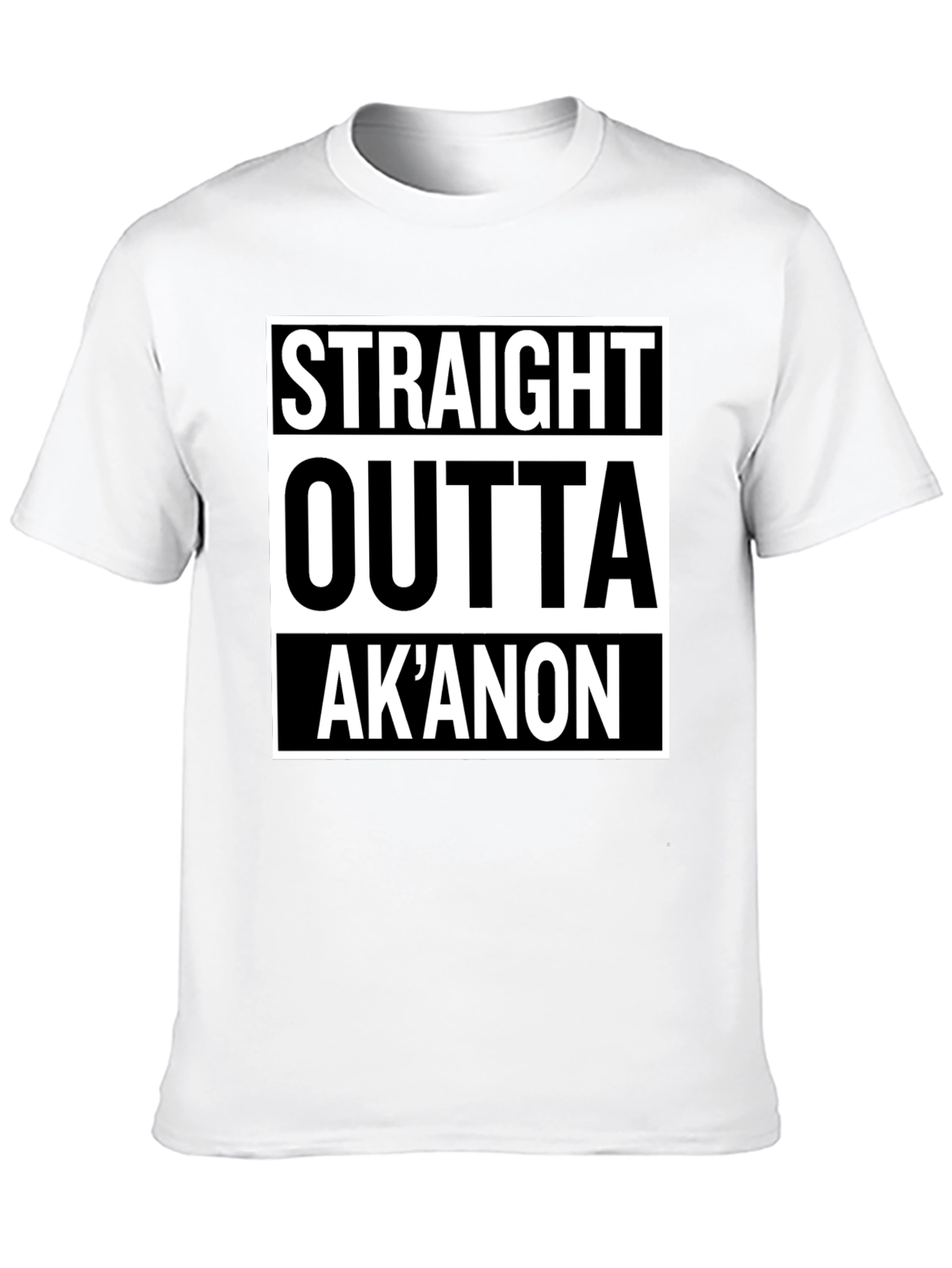 Straight Outta AkAnon T-Shirt - Black Graphic Tee