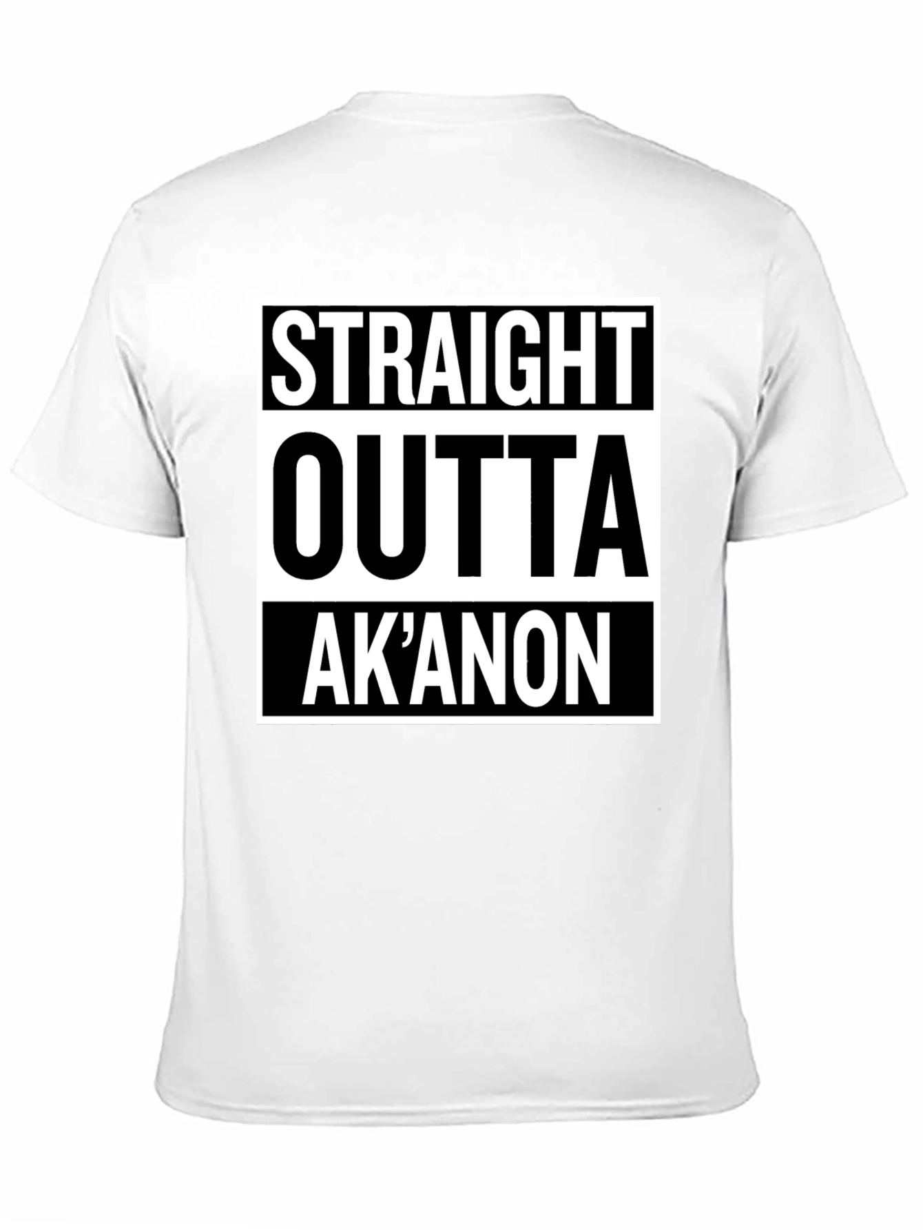 Straight Outta AkAnon T-Shirt - Black Graphic Tee