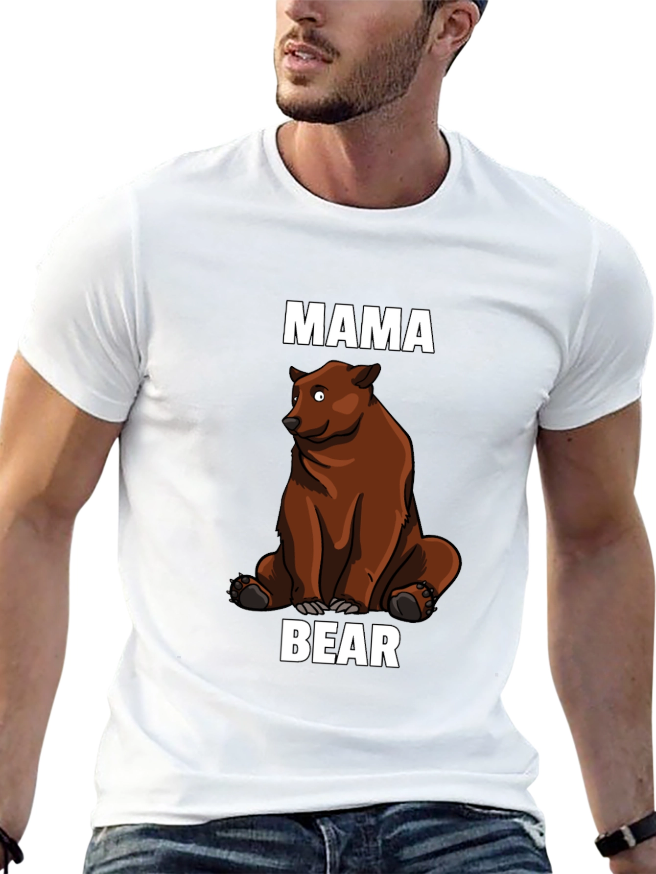 Mama Bear Graphic T-Shirt - Black