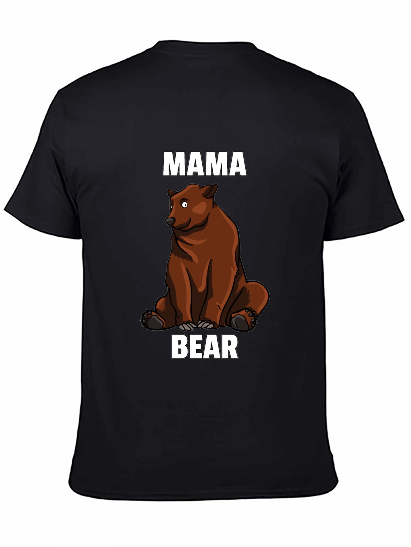 Mama Bear Graphic T-Shirt - Black