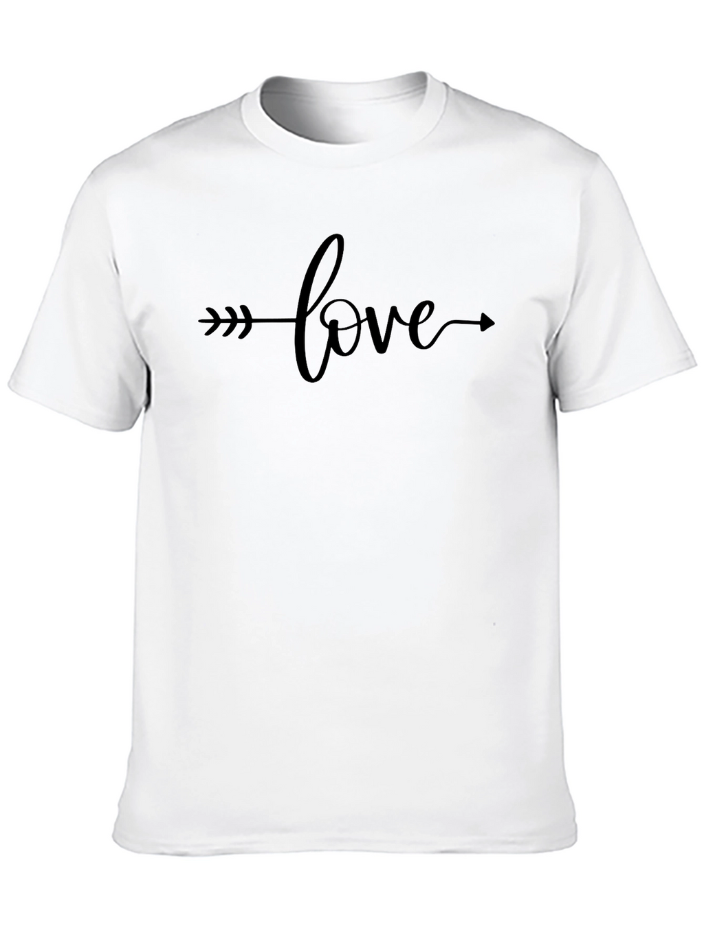 Love Arrow Graphic Tee - Stylish Black T-Shirt