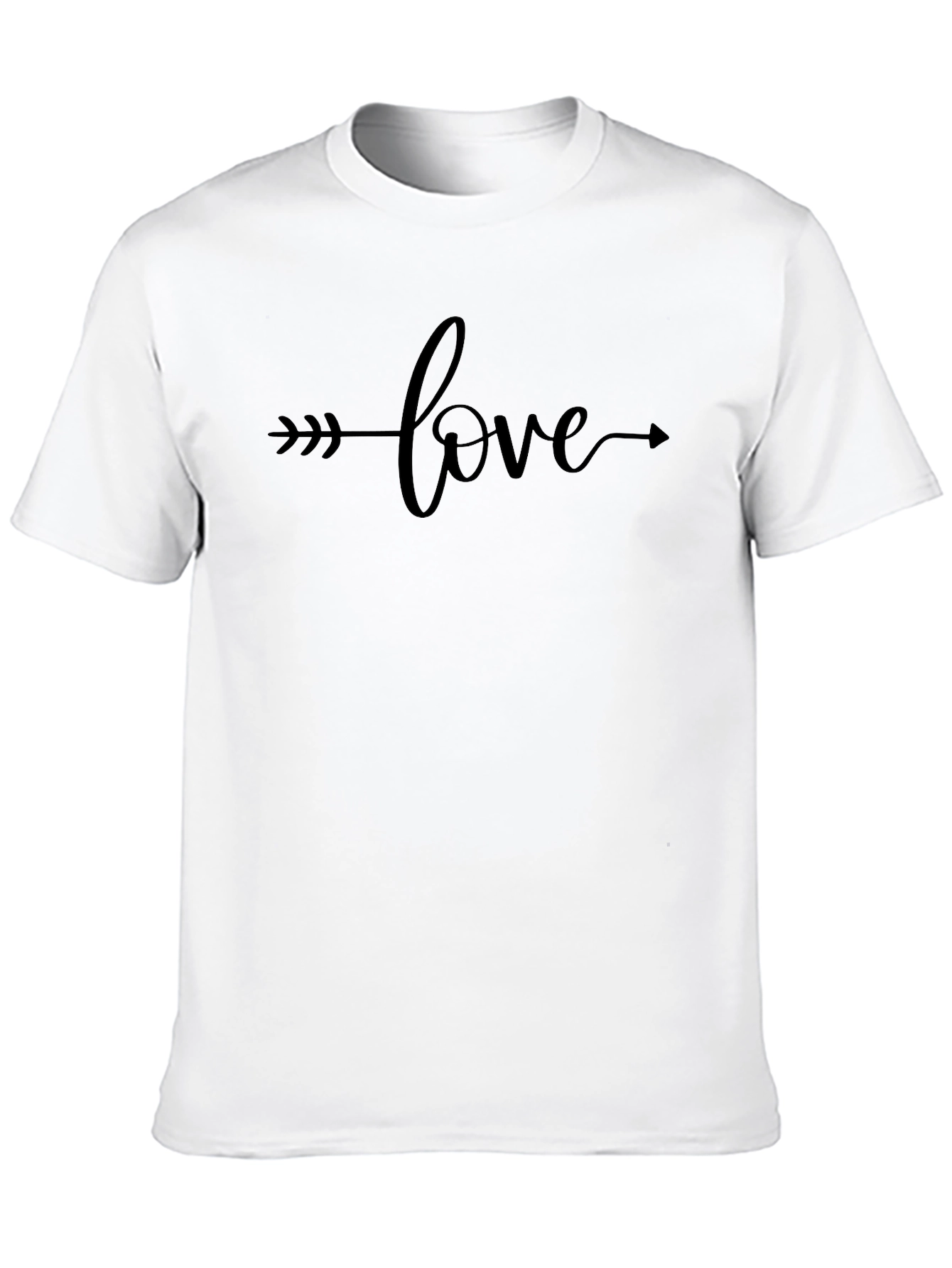 Love Arrow Graphic Tee - Stylish Black T-Shirt