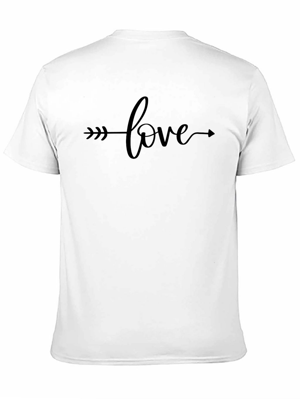 Love Arrow Graphic Tee - Stylish Black T-Shirt