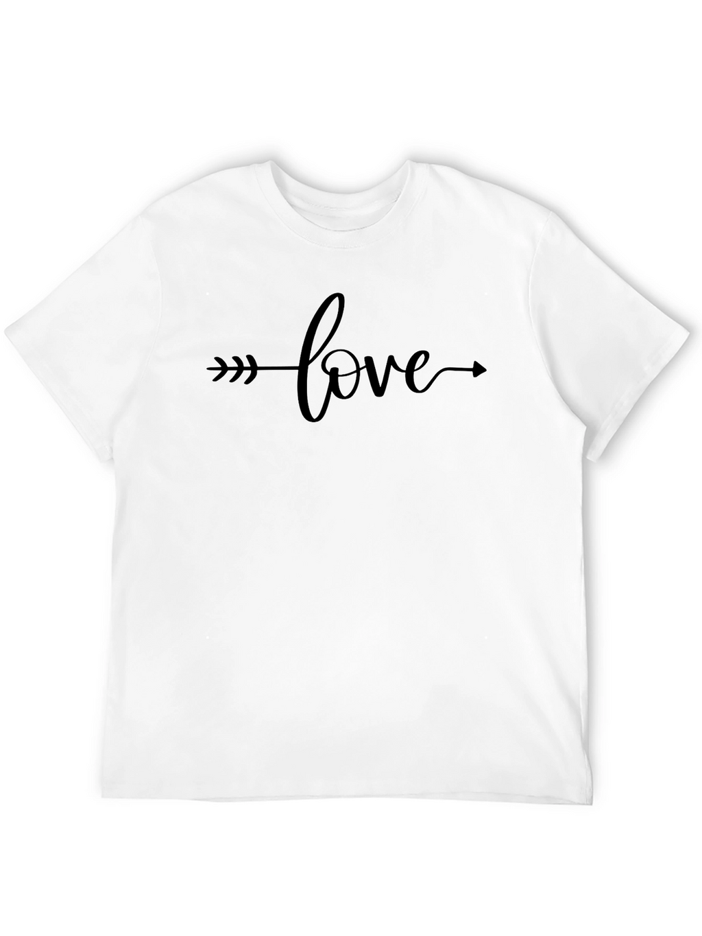 Love Arrow Graphic Tee - Stylish Black T-Shirt