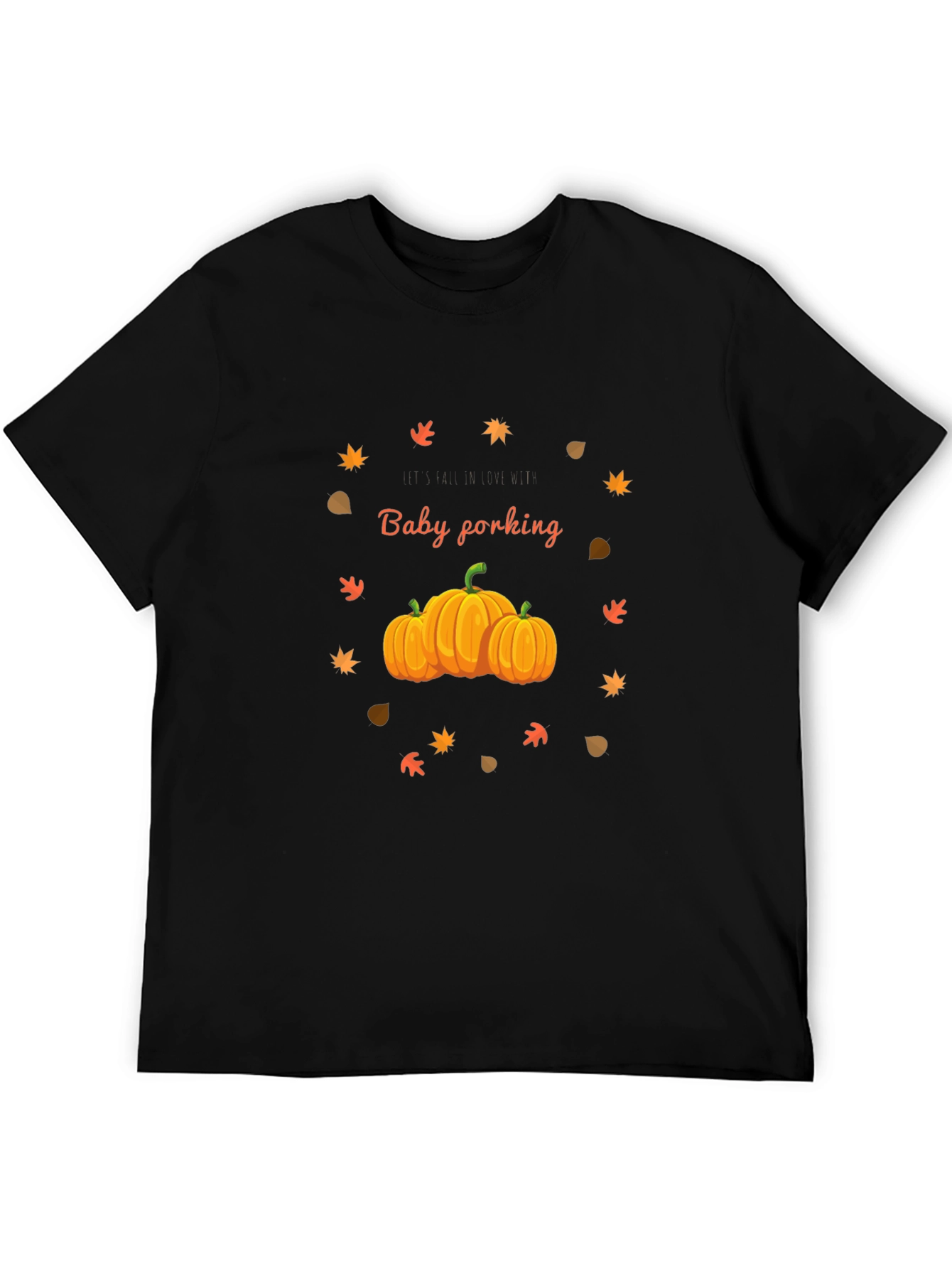 Fall Pumpkin Baby Forking T-Shirt
