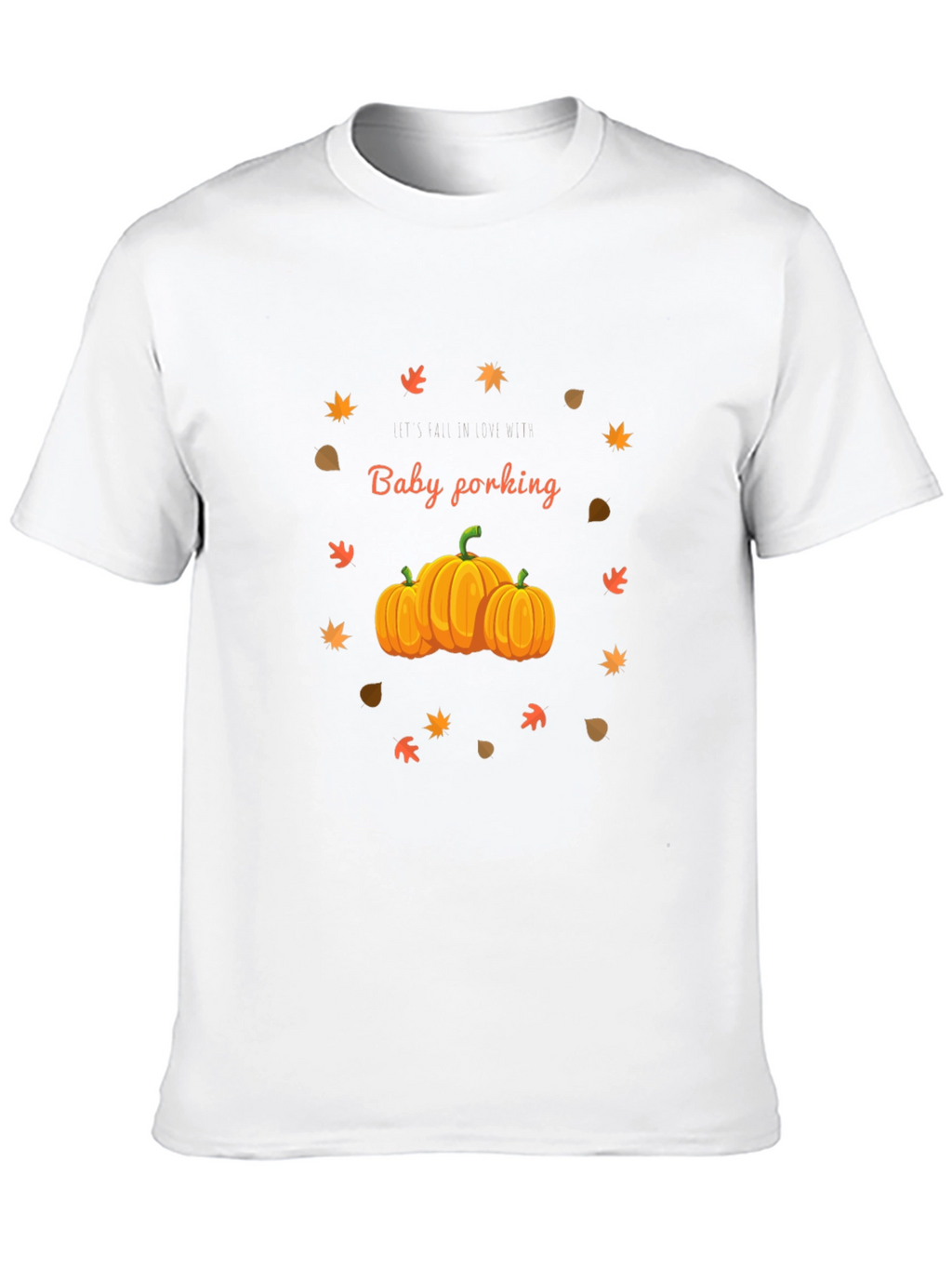 Fall Pumpkin Baby Forking T-Shirt