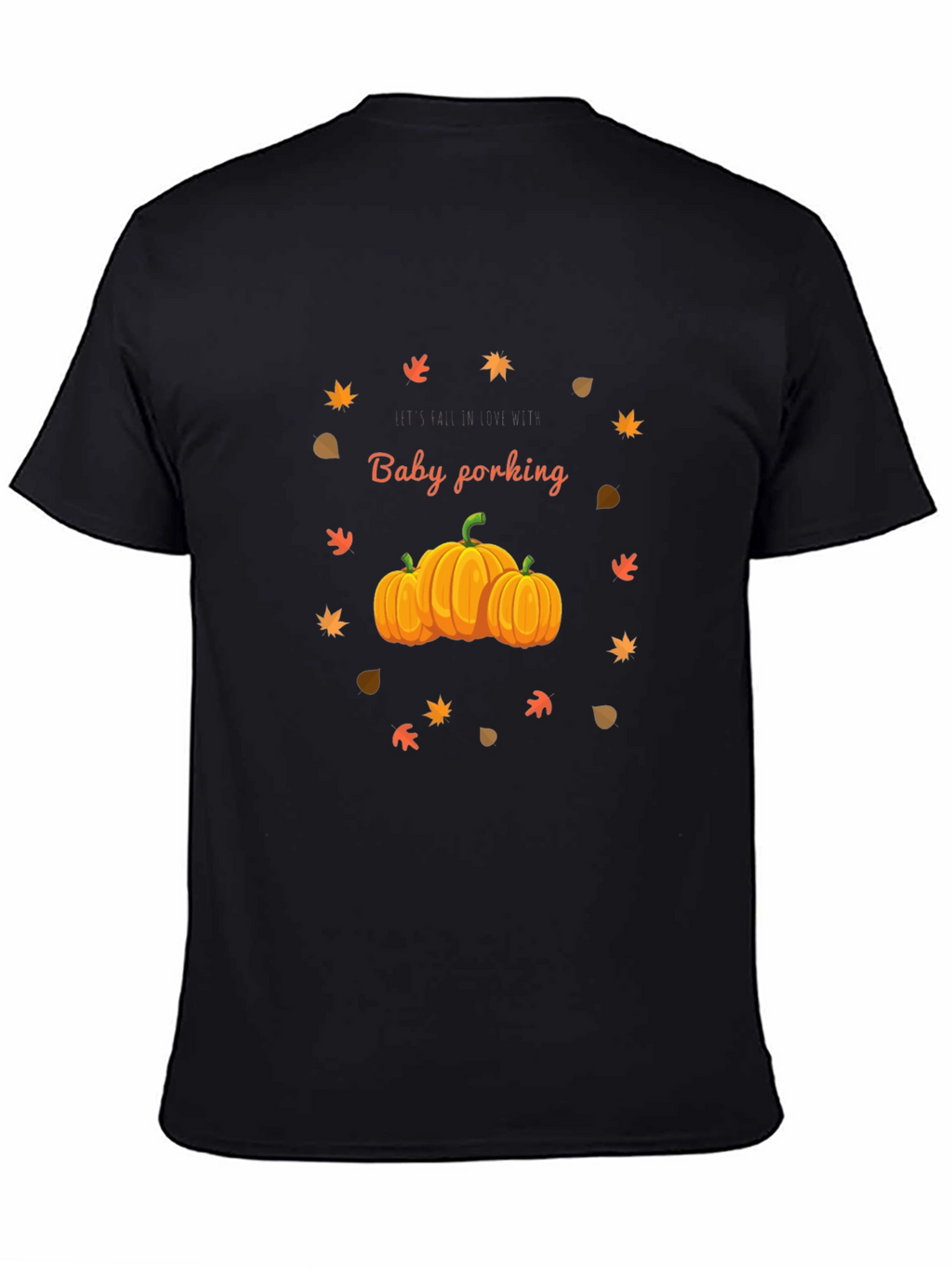 Fall Pumpkin Baby Forking T-Shirt