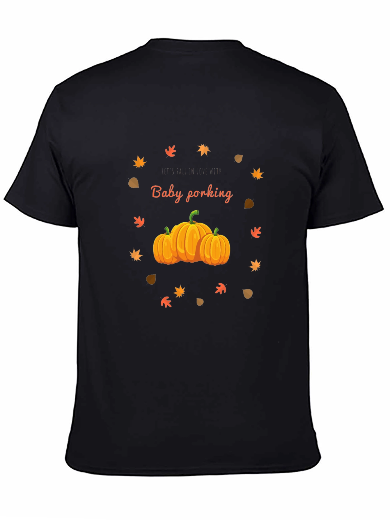 Fall Pumpkin Baby Forking T-Shirt