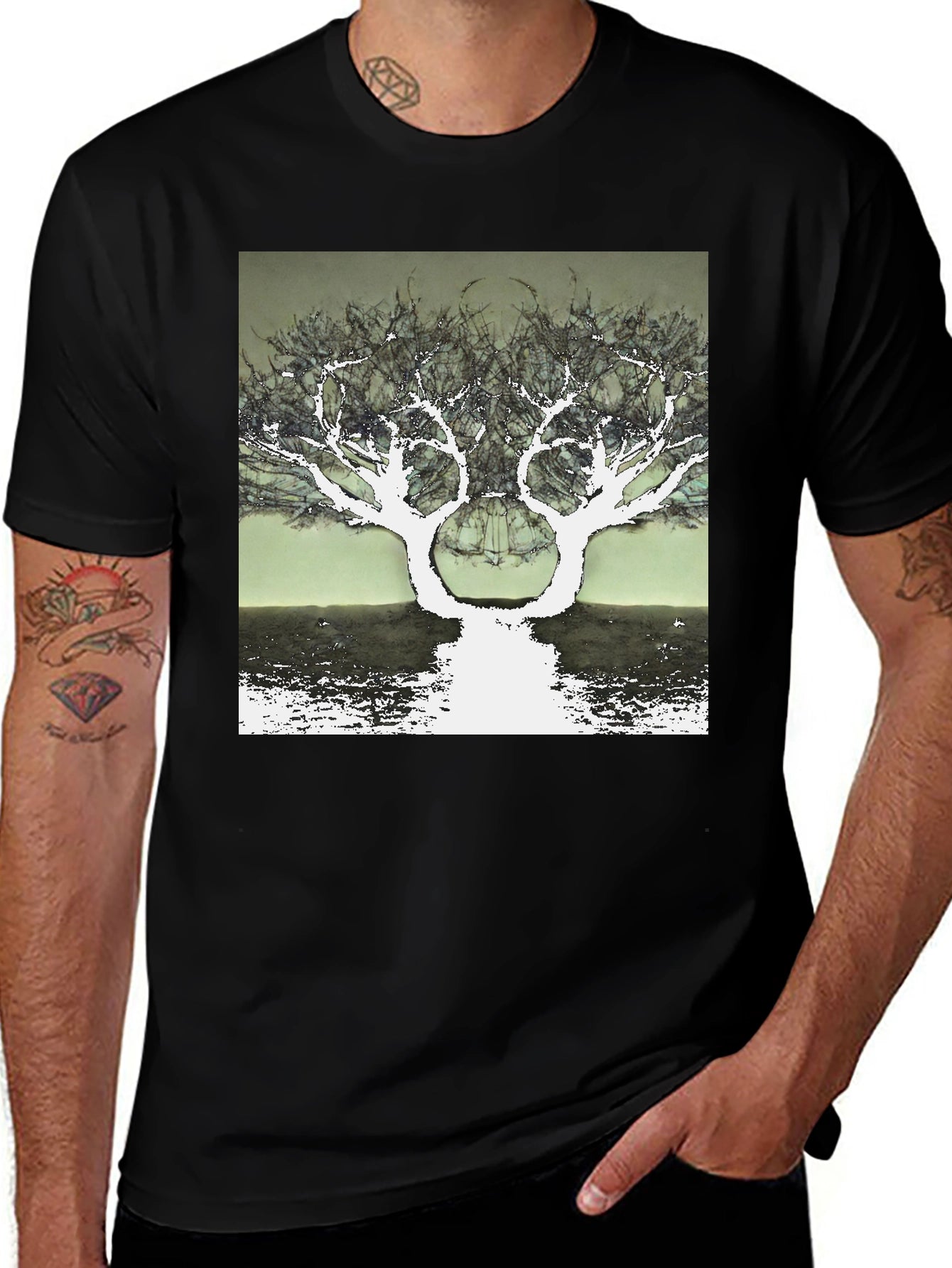 Surreal Tree Graphic T-Shirt - Unique Design