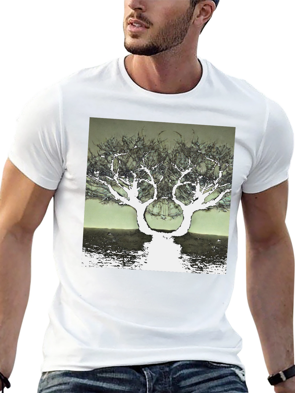 Surreal Tree Graphic T-Shirt - Unique Design