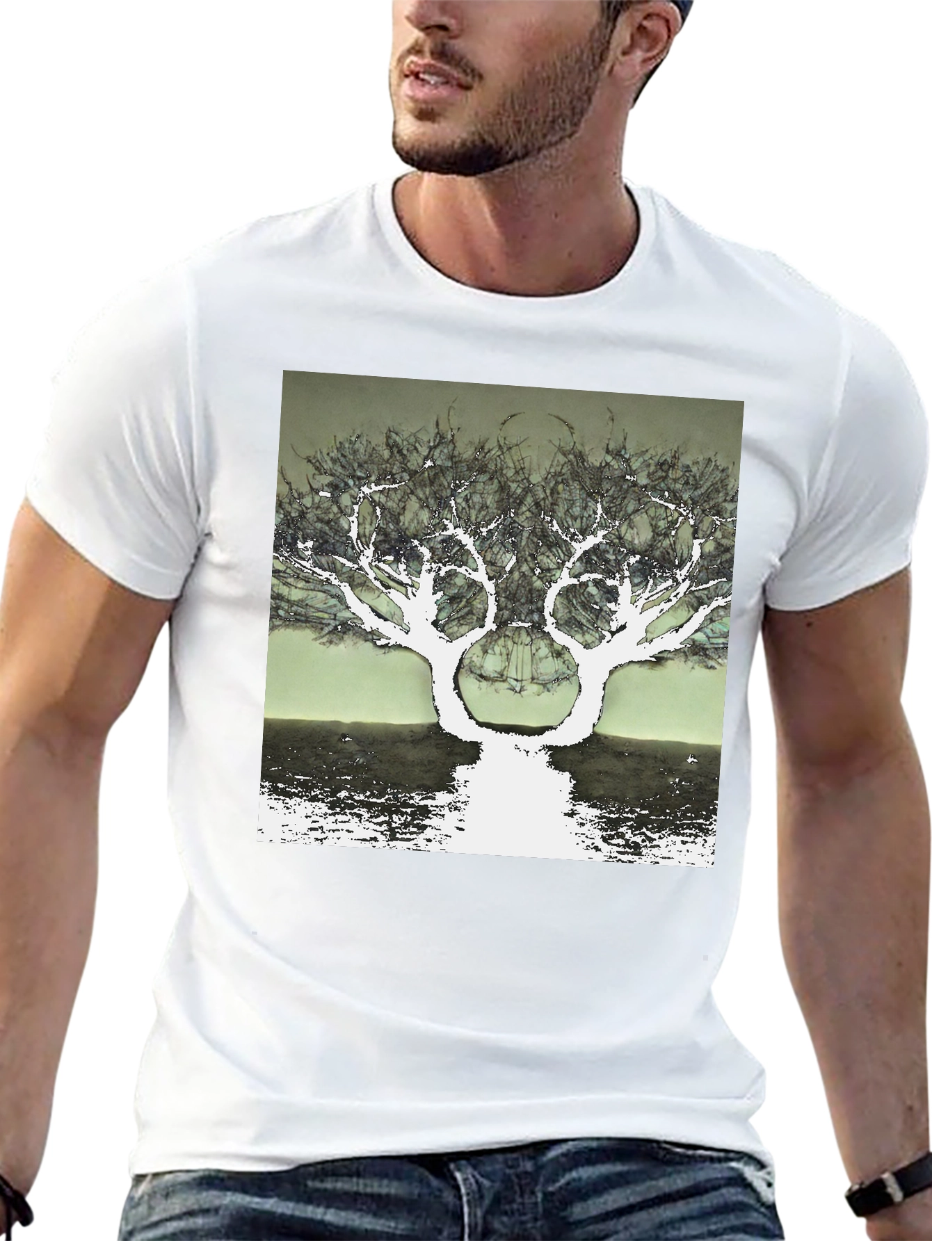 Surreal Tree Graphic T-Shirt - Unique Design