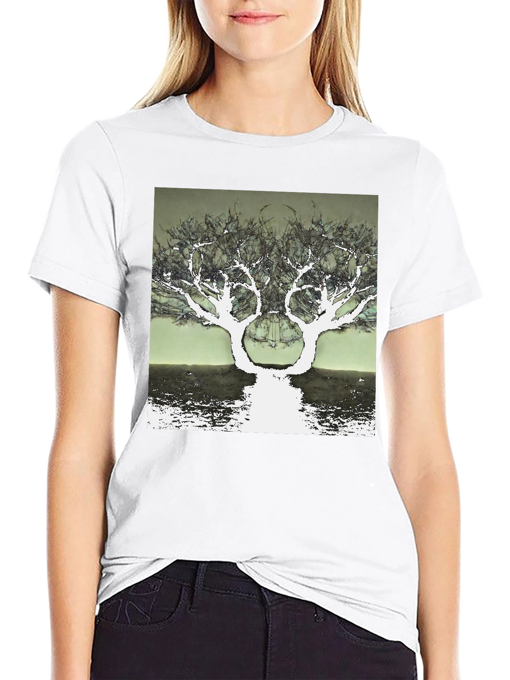 Surreal Tree Graphic T-Shirt - Unique Design