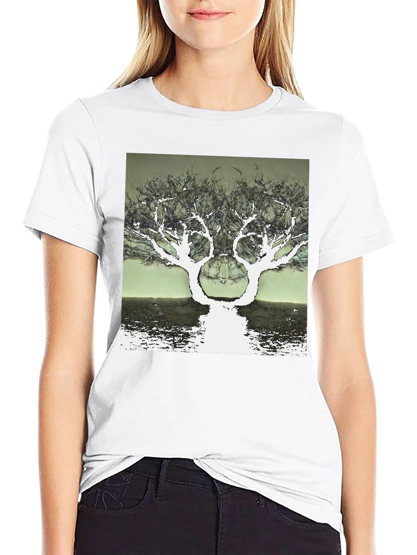 Surreal Tree Graphic T-Shirt - Unique Design